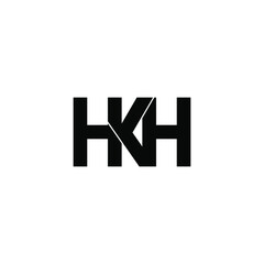 hkh letter original monogram logo design