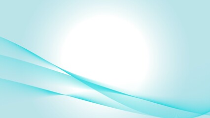 Abstract light blue background with smooth curves. Reminiscent of the movement of ocean waves and wind.