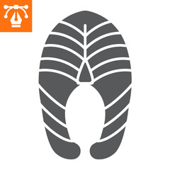 Salmon steak solid icon, glyph style icon for web site or mobile app, fish and saefood, trout vector icon, simple vector illustration, vector graphics with editable strokes.
