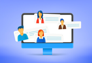 Making conference via modern computer