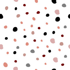 Abstract hand drawn seamless patterns set. Ellipse geometric shapes doodle drawings. Decorative textile, wallpaper, wrapping paper design idea