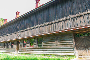 apporo Agricultural College Dairy Farm, one of Important Cultural Properties of Japan, in Sapporo City, Hokkaido, Japan..