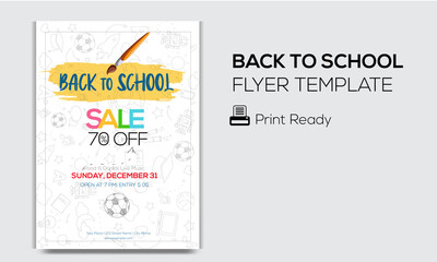 Back To School Flyer Design Template