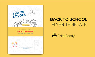 Back To School Flyer Design Template
