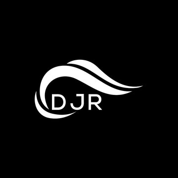 DJR letter logo. DJR best black background vector image. DJR Monogram logo design for entrepreneur and business.