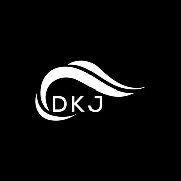 DKJ letter logo. DKJ best black ground vector image. DKJ letter logo design for entrepreneur and business.
