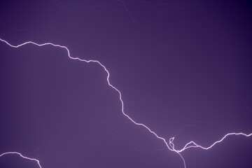 lightning in the sky