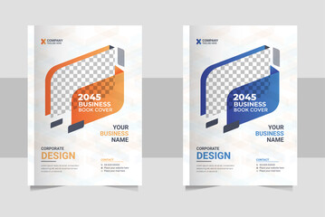 Annual report brochure flyer design, Leaflet presentation, book cover design