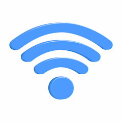 Wifi symbol, Wireless network sign vector.