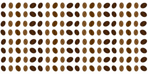 Coffee beans pattern. Coffee and Cafe concept graphics pattern for background, template, wallpaper and banner design. Vector illustration.
