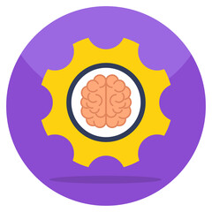 Premium download icon of brain processor