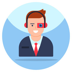 Unique design icon of customer service