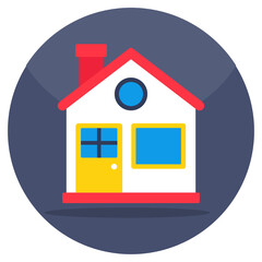 A beautiful design icon of residential building, house vector