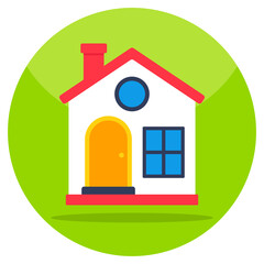 Fototapeta premium A beautiful design icon of residential building, house vector