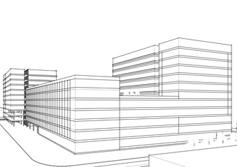 Modern office building