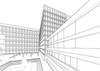 Modern office building