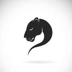 Vector of female lion head design on white background. Easy editable layered vector illustration. Wild animals.