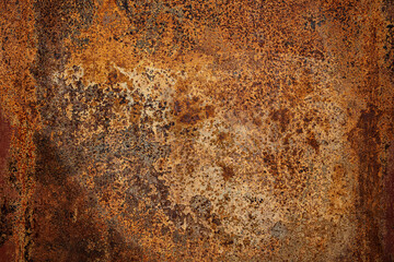 Rusty old metal wall texture
