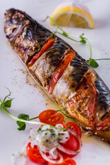 Grilled mackerel