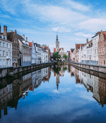 Fototapeta premium Brugge town reflections