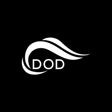 DOD letter logo. DOD best black ground vector image. DOD letter logo design for entrepreneur and business.