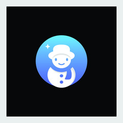 snowman icon. Vector concept illustration for design.