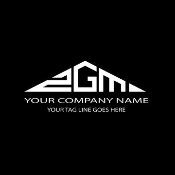 ZGM letter logo creative design with vector graphic