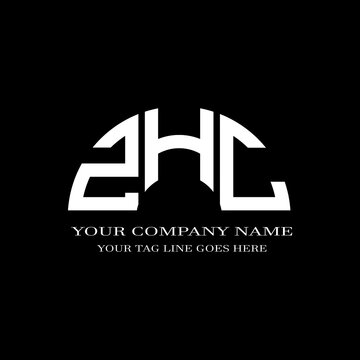 ZHC letter logo creative design with vector graphic