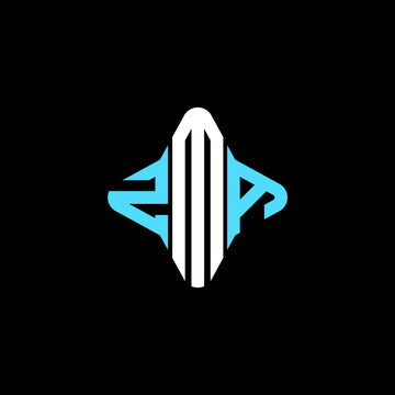 ZMA letter logo creative design with vector graphic