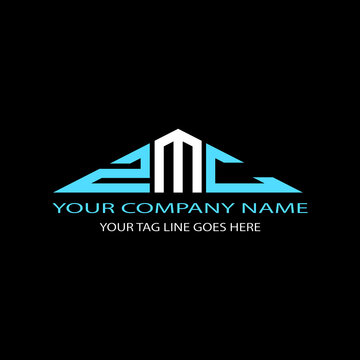 ZMC letter logo creative design with vector graphic