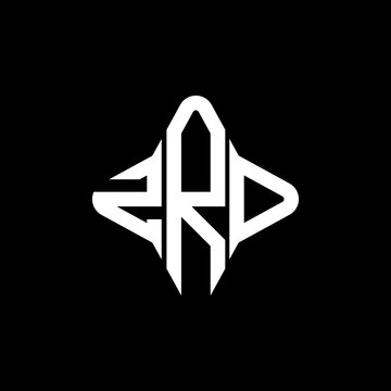 ZRD letter logo creative design with vector graphic