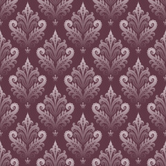seamless damask pattern with floral ornament best use for fabric print
