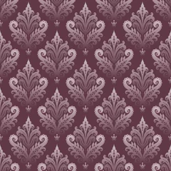 Poster seamless damask pattern with floral ornament best use for fabric print © i_jay