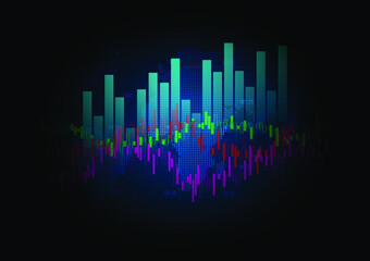 Finance and Investment Graph Background