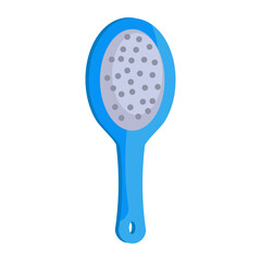 Barber hair comb and hairdresser beauty salon symbol tool illustration. Haircut equipment design and fashion hairstyle sign isolated white. Hairbrush accessory silhouette and care grooming brush