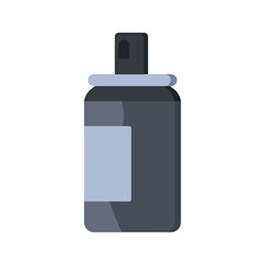 Spay bottle cleaning vector illustration and hygiene liquid design. Cartoon hand container and health product. Antibacterial cosmetic spread icon and drawing spraying symbol. Cleaner beauty lotion
