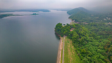 Dimna lake located in Jamshedpur, Jharkhand, India