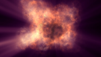 Fototapeta premium fire flame explosion in space