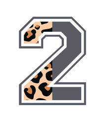 Varsity font svg, College font svg, half Leopard varsity font letters alphabet svg, Sport font svg, baseball letters, Varsity alphabet svg
