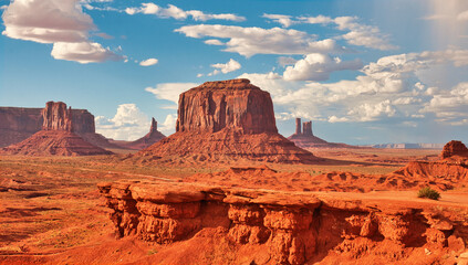 Monument Valley, Navajo Nation, Utah, USA - obrazy, fototapety, plakaty