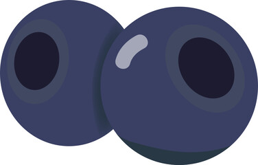 Illustration of blueberries