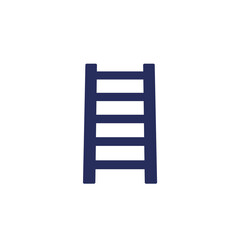ladder icon on white, vector