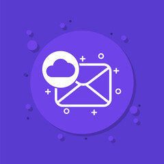 mail to cloud icon for web