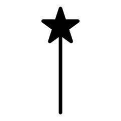 3d render of a magic wand