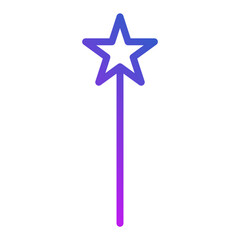 magic wand with stars