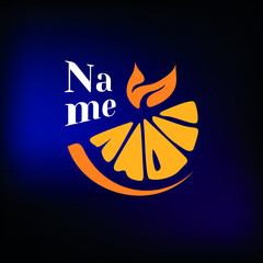 Orange logo design. Vector image for your branding