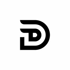 letter D logo design  vector  icon  stock