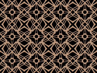Geometric Seamless Pattern with Tribal Shape. Designed in Ikat, Boho, Aztec, Folk, Motif, Luxury Arabic Style. Ideal for Fabric Garment, Ceramics, Wallpaper. Vector Illustration