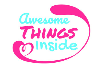 SVG Smal Business Sticker - awesome things inside