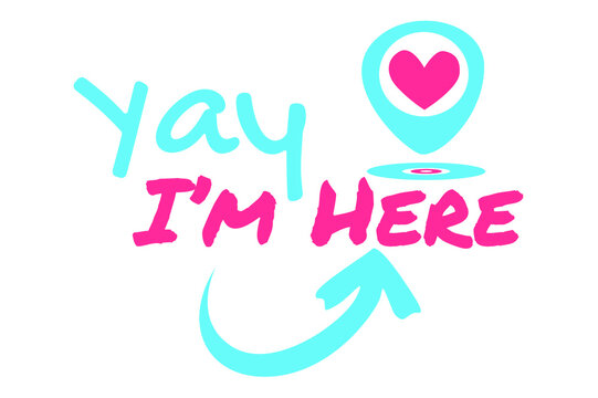 SVG Smal Business Sticker - Yay Im Here